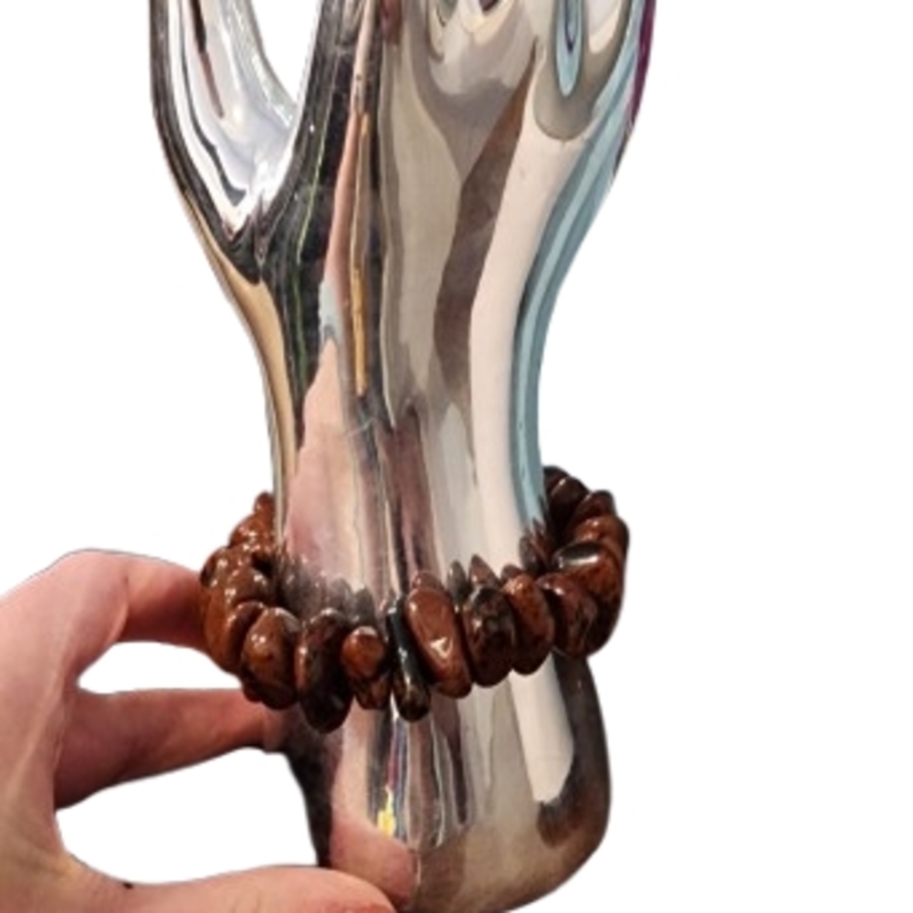 Source Unknown Brown Beaded Bracelet - image 1